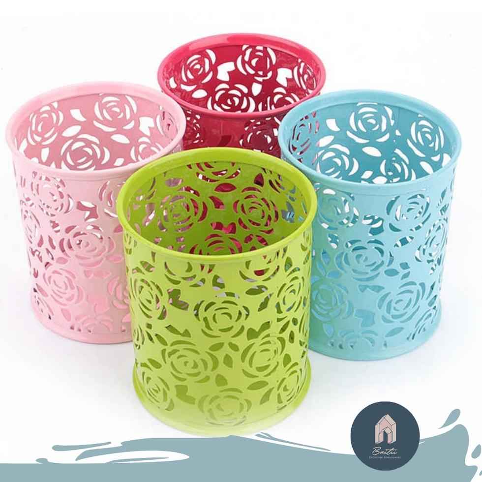 

S24 BAITII TEMPAT PULPEN BESI PINK PUTIH HITAM 9111 9109/ KERANJANG ALAT TULIS / PEN ORGANIZER HOLDER RESTOCK ㅛ