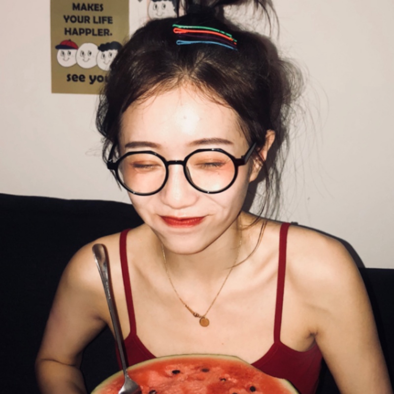 We Flower Kacamata Bingkai Bulat Transparan Kecil Trendi Untuk Wanita Perempuan Chic Lensa Bening Eyewear OOTD Spectacles Glasses