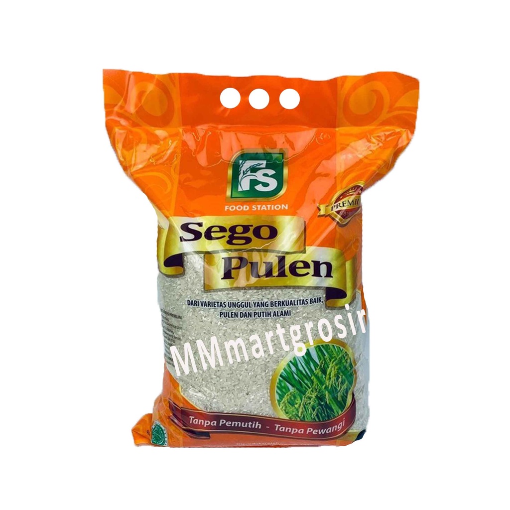 BERAS PULEN* BERAS SEGO* FOOD STATION* 5KG