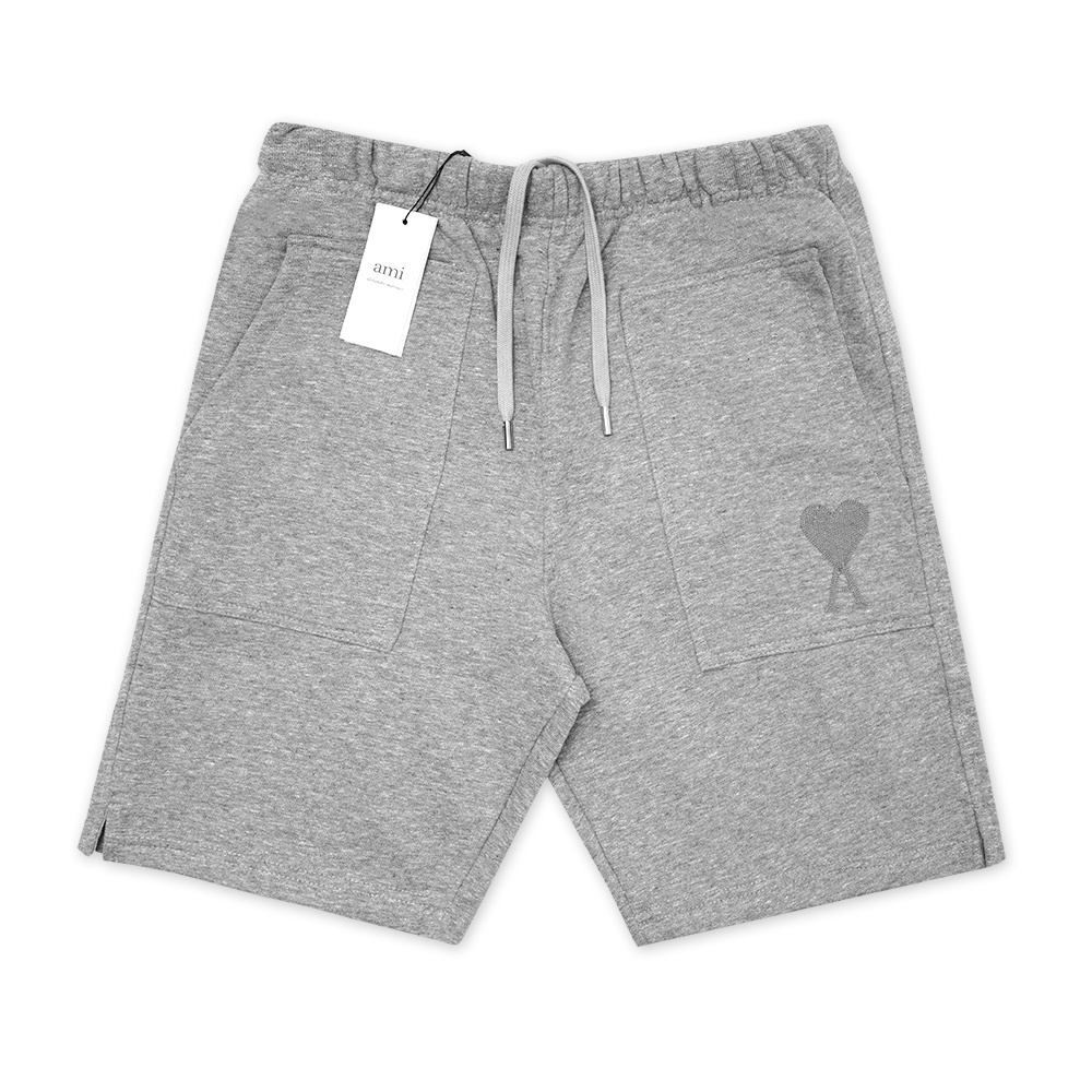 4M1 de Coeur Solid Heart Logo Shorts Grey