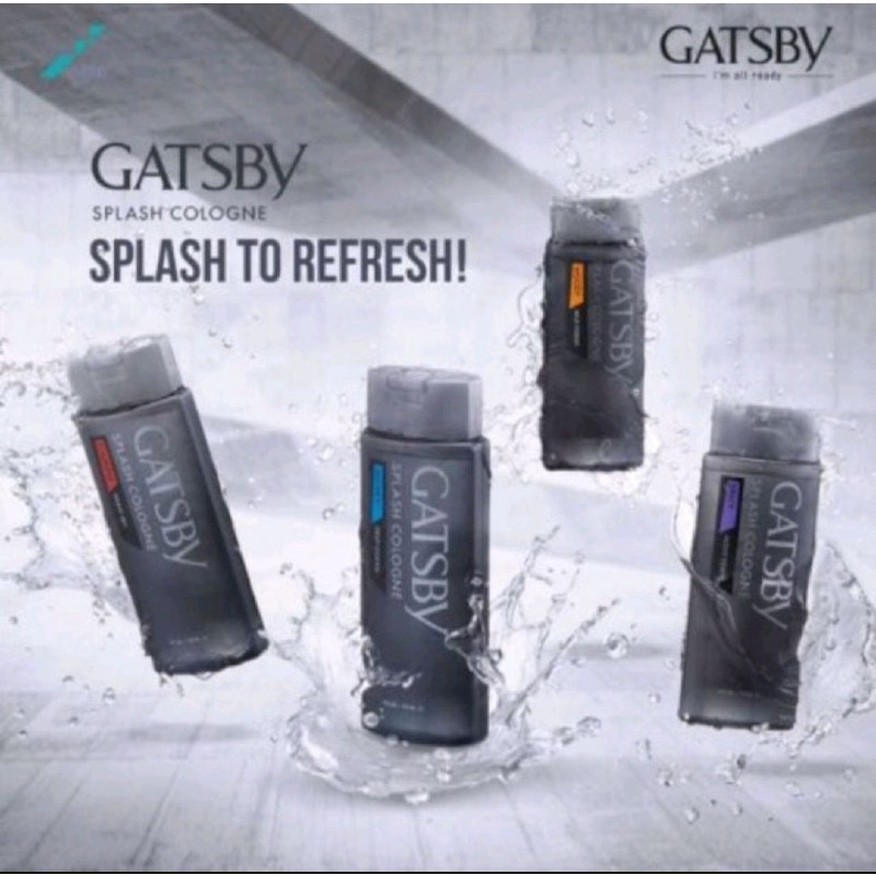 GATSBY COLOGNE 175ML / GATSBY MINYAK WANGI / PARFUM PRIA GATSBY 175ML