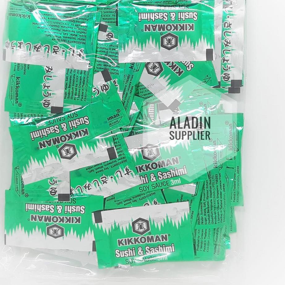 

✯ Kikkoman Soy Sauce Shoyu Sushi Sashimi- Kecap Jepang Sachet 100pc ➬