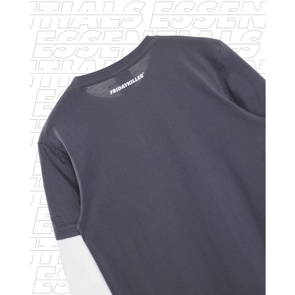 KAOS LENGAN PANJANG FRIDAY KILLER | GEET DARK GREY LONG SLEEVE