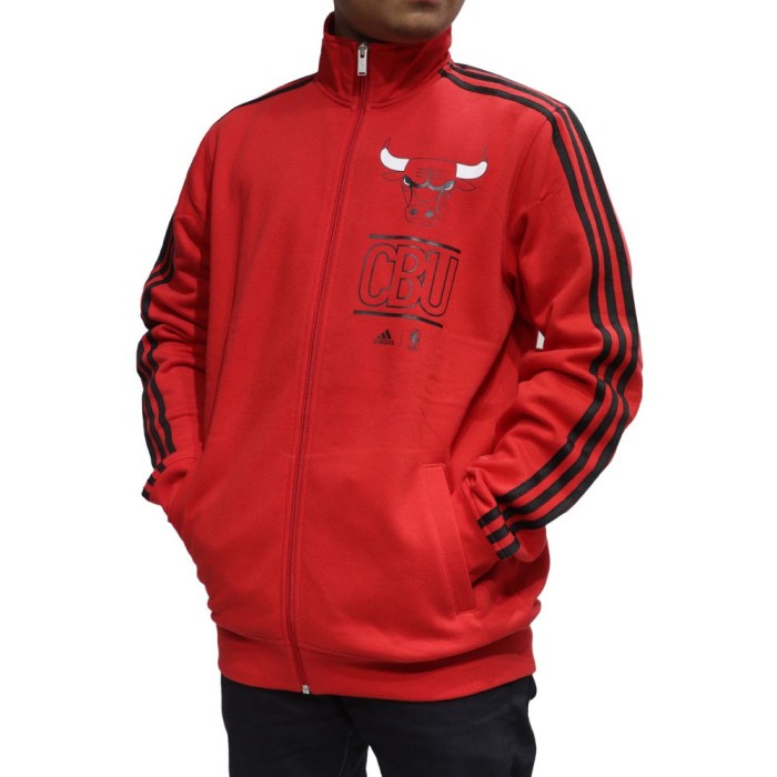 Jata Adidas Nba Chicago Bulls Fleece Track Jacket Original