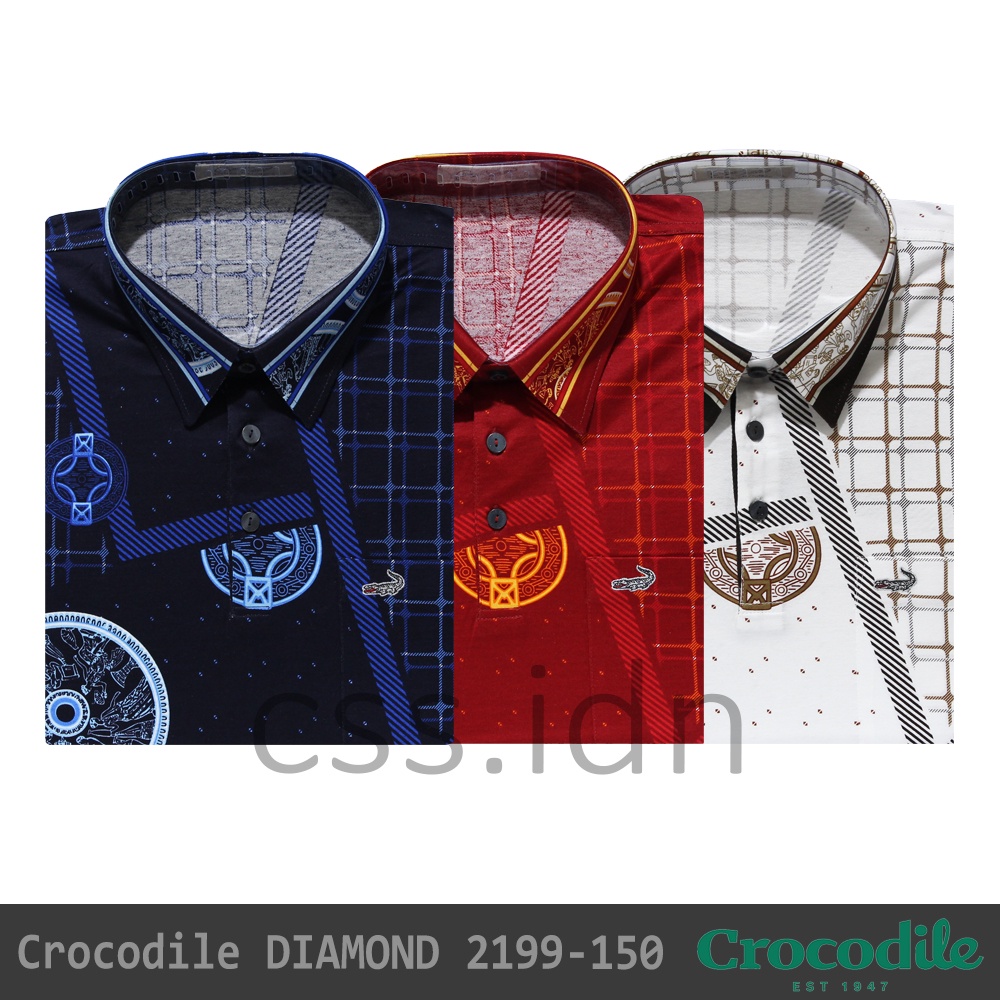 Kaos Kerah Kemeja Pria Crocodile Diamond 2199-150