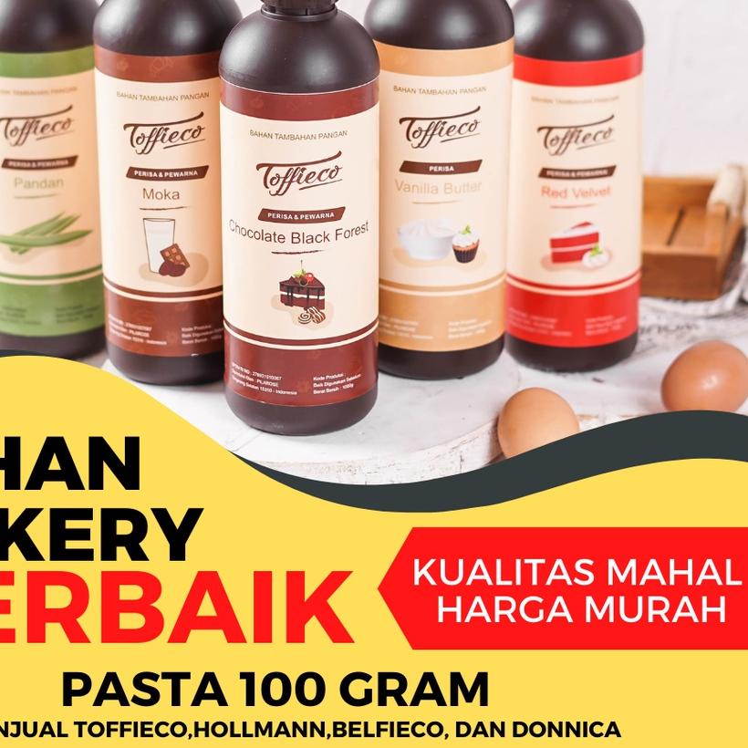 

☞ TERLENGKAP!! Toffieco Pasta 1 Kilogram Tofieco Mocca Super Vanilla Butter Pandan Coklat ♤