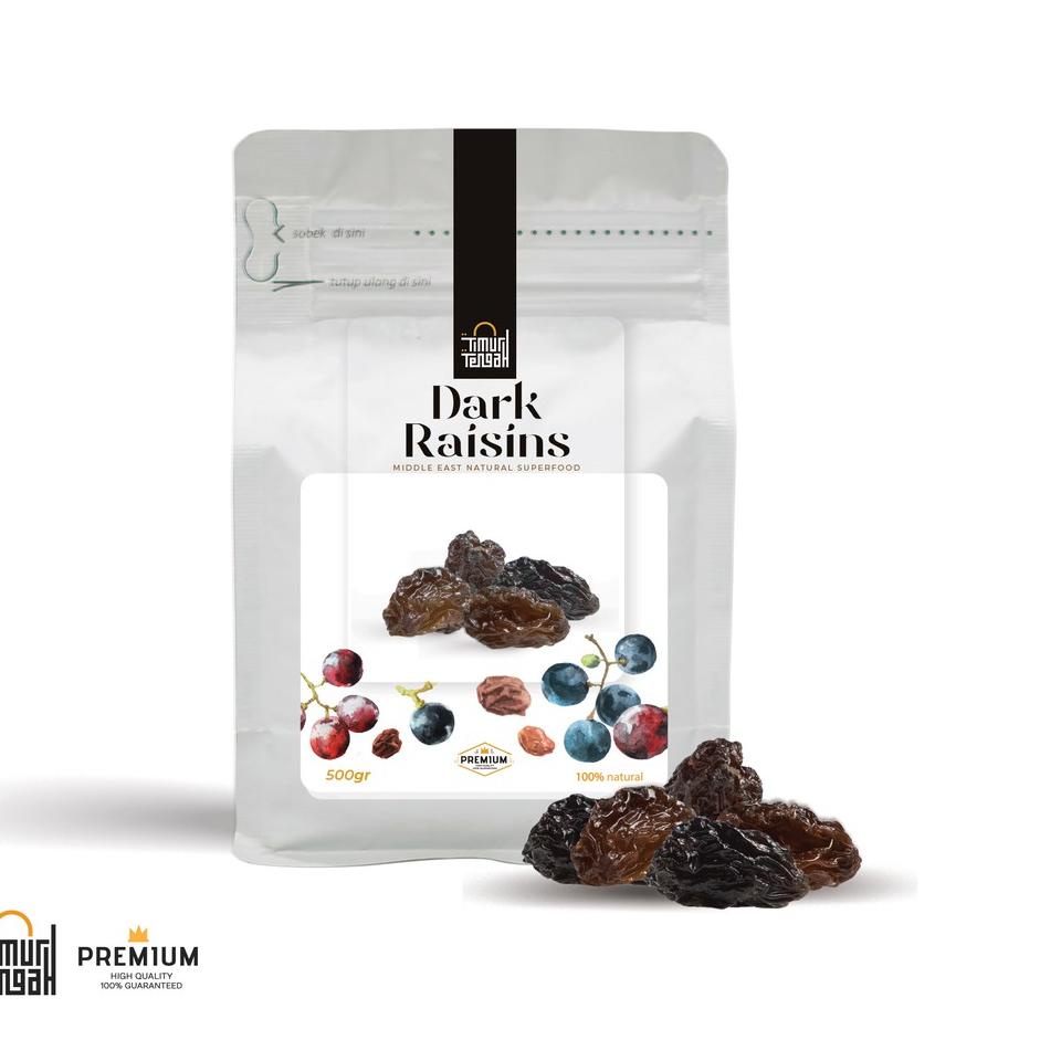 

☁ Kismis Hitam Dark Raisins Timur Tengah Premium High Quality ◘