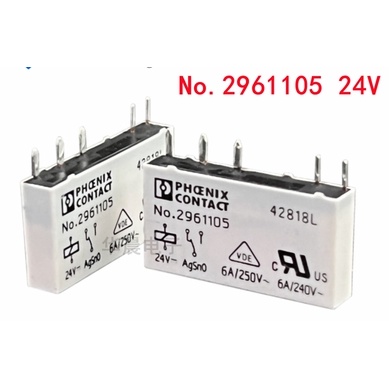 100pcs No.2961105 Repeater Phoenix 2961105 Kontak Phcenix 5pin 24V 6A