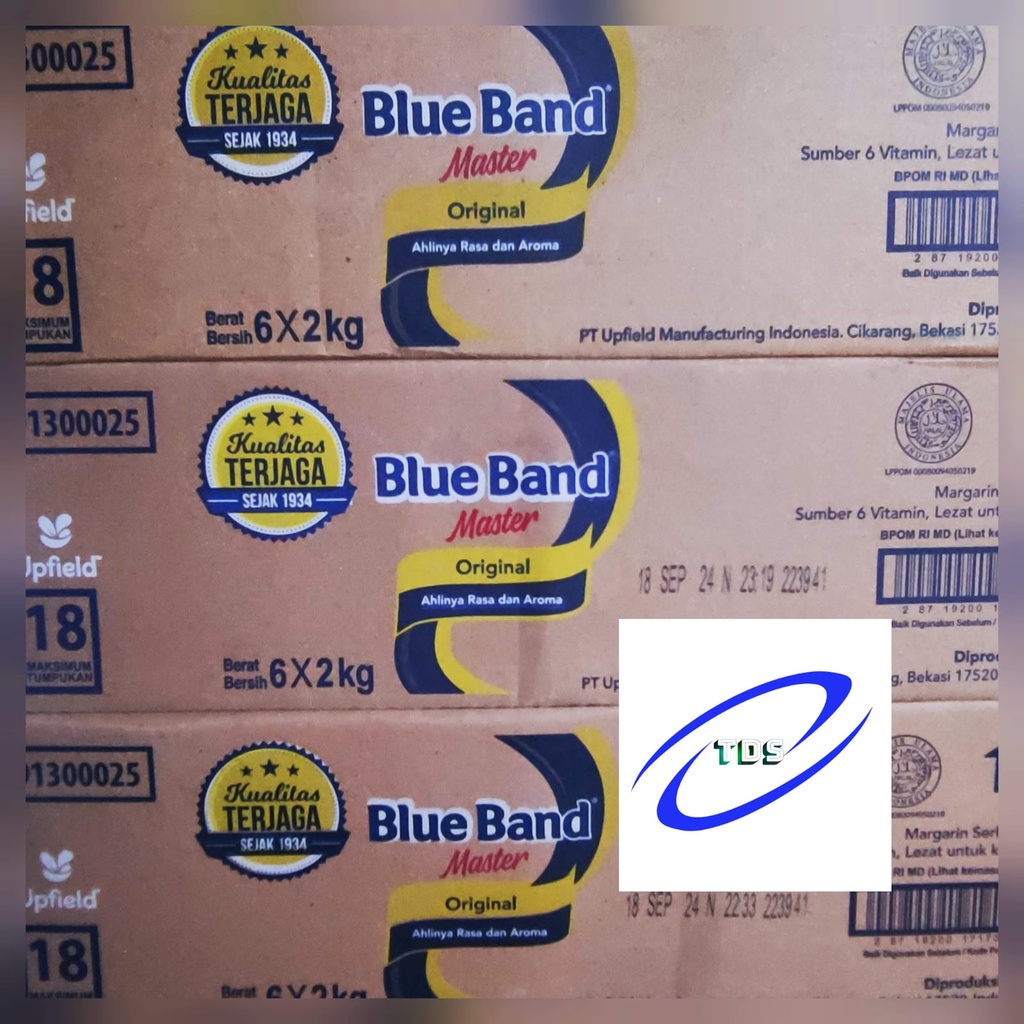 

mentega blueband master 2kg margarine 1 karton