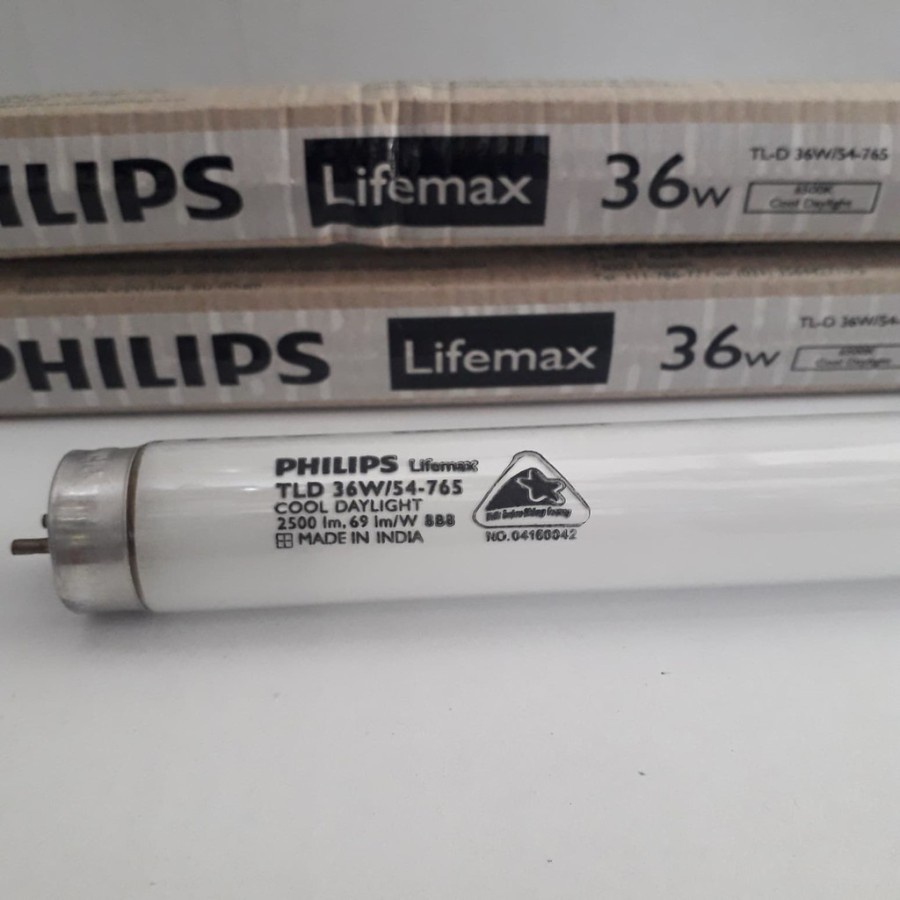 PHILIPS LAMPU TL-D 36W PUTIH 36WATT Lampu Philips TL T8 36 Watt 120CM