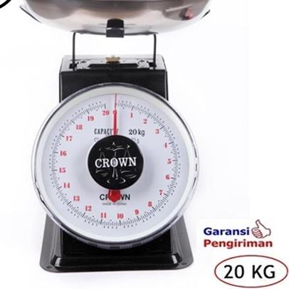 ➭ Timbangan Duduk/Timbangan Manual/Timbangan Buah Crown 20 Kg ✫