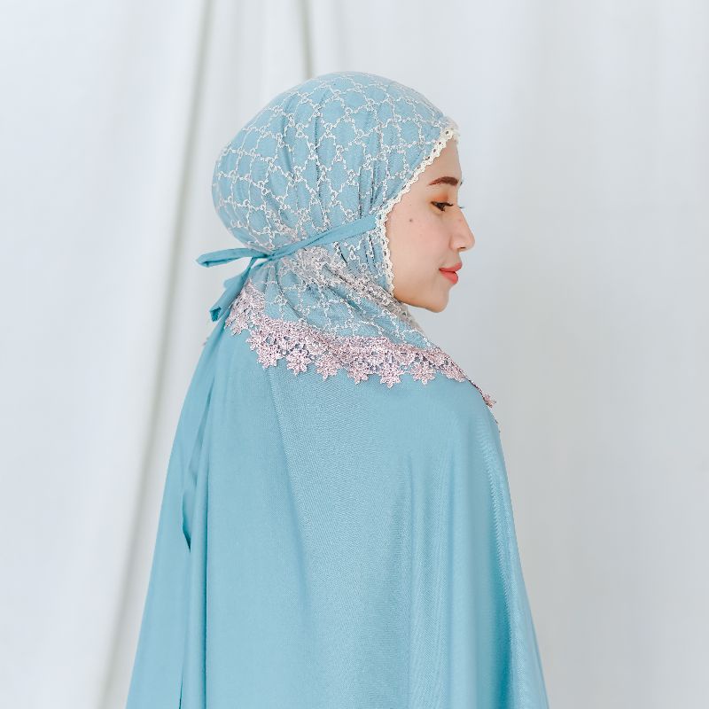 Mukena Katun MALIKA Renda Brukat Mewah