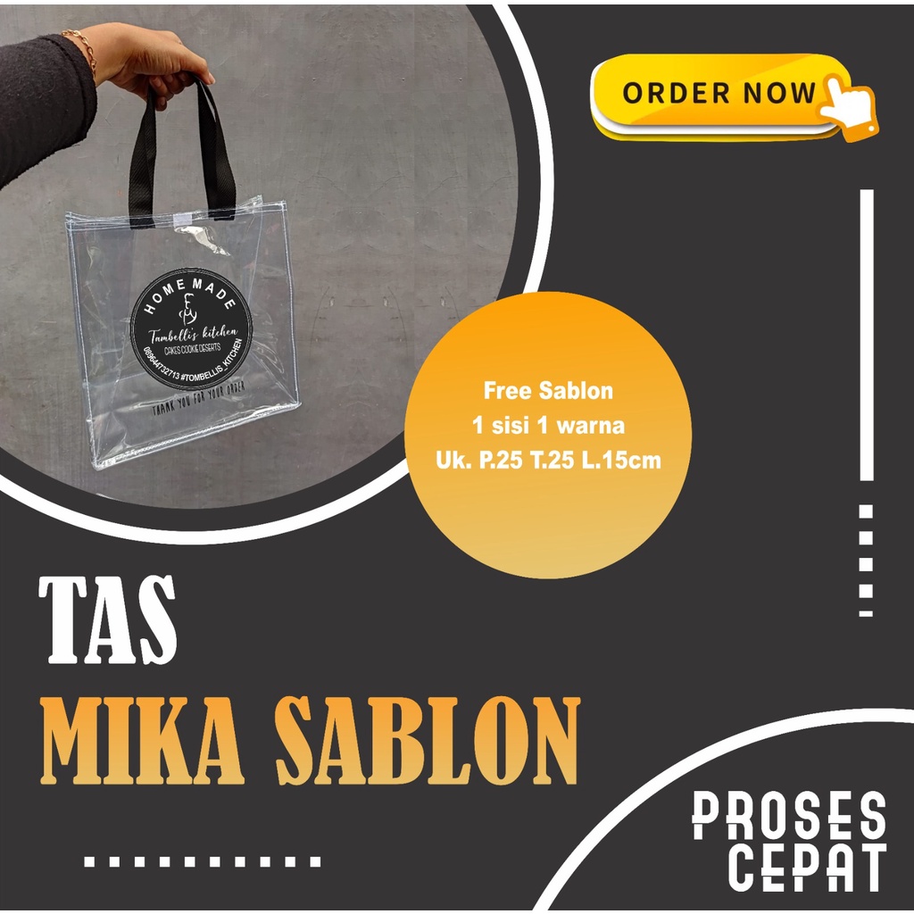 

TAS PROMOSI USAHA MIKA TRANSPARAN CUSTOM