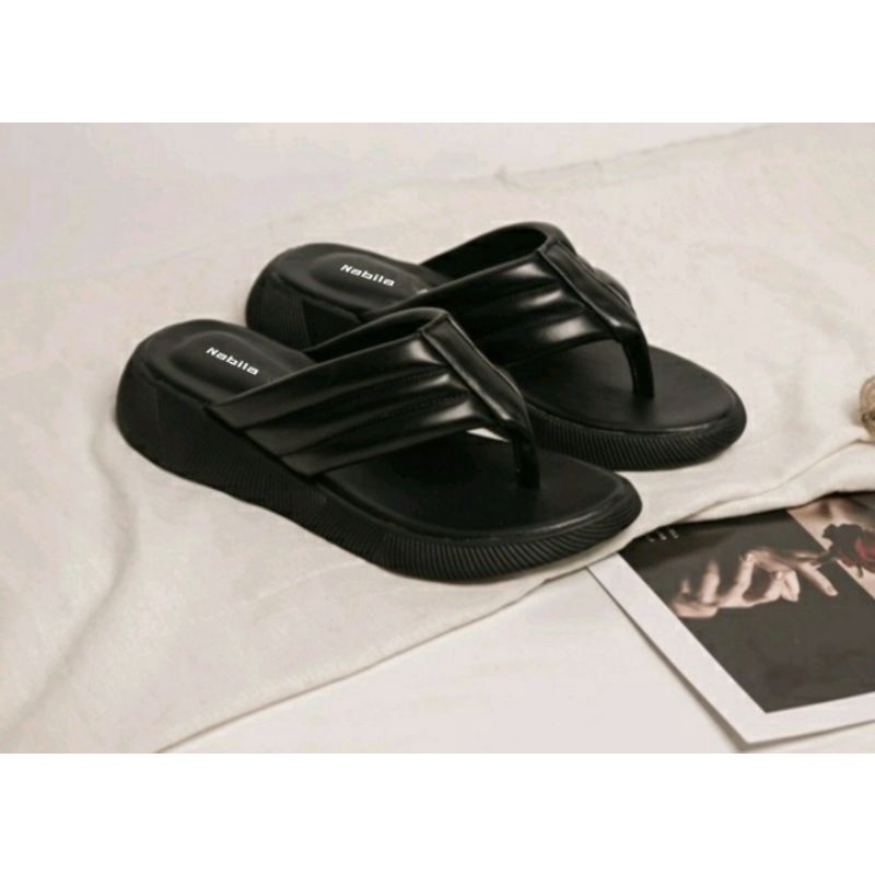 sandal jepit platform sandal wedges wanita sandal empuk RD10