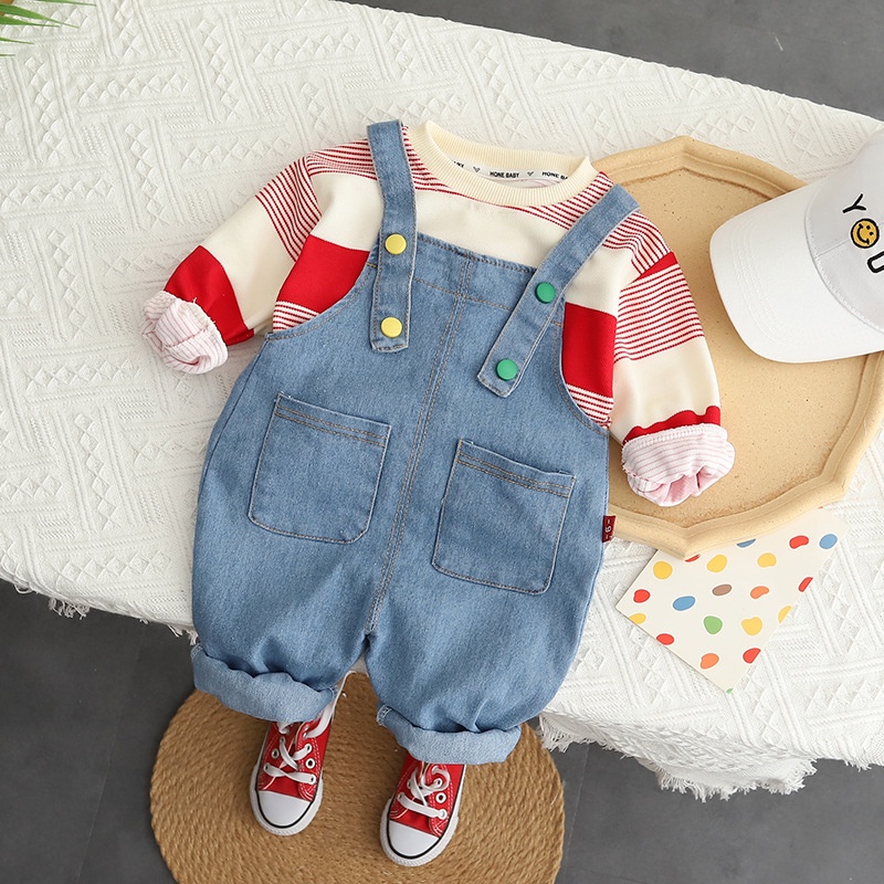 Overall Anak Baju Kodok Anak Laki Laki dan Perempuan Setelan Jumpsuit Anak Import W1NG