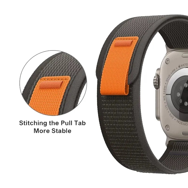 Strap untuk Apple watch series 1 2 3 4 5 6 7 8 9 ULTRA SE IWO HW 41 49 45 42 44 38 40mm Tali Jam Tangan Strap TRAIL LOOP Sport Band iwatch