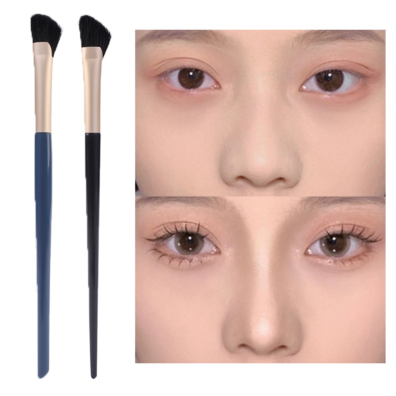 Kuas Makeup Hidung Berbentuk Setengah Kipas/Makeup Bedak Halus Kuas Kosmetik High-gloss