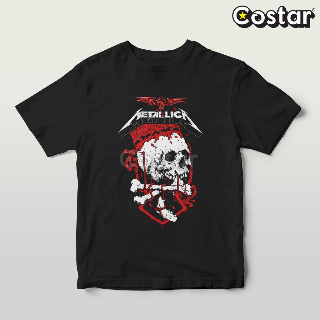 Kaos Costarstore - Skull Teks Metallica 05 - Metallica