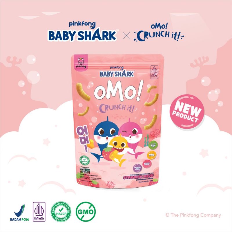 OMO! Crunch it! Healthy Snack 25 gr | cemilan bayi 9M+