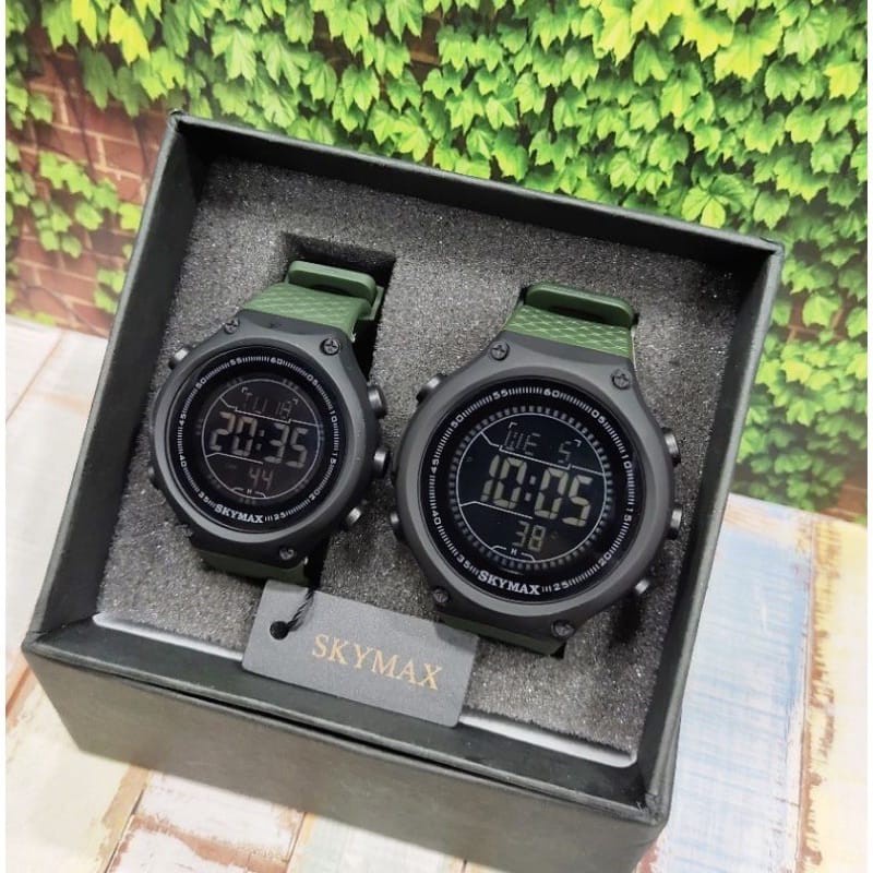 Jam Tangan Skymax couple Jam tangan Skymax pria wanita tahan air bisa di bawa berenang