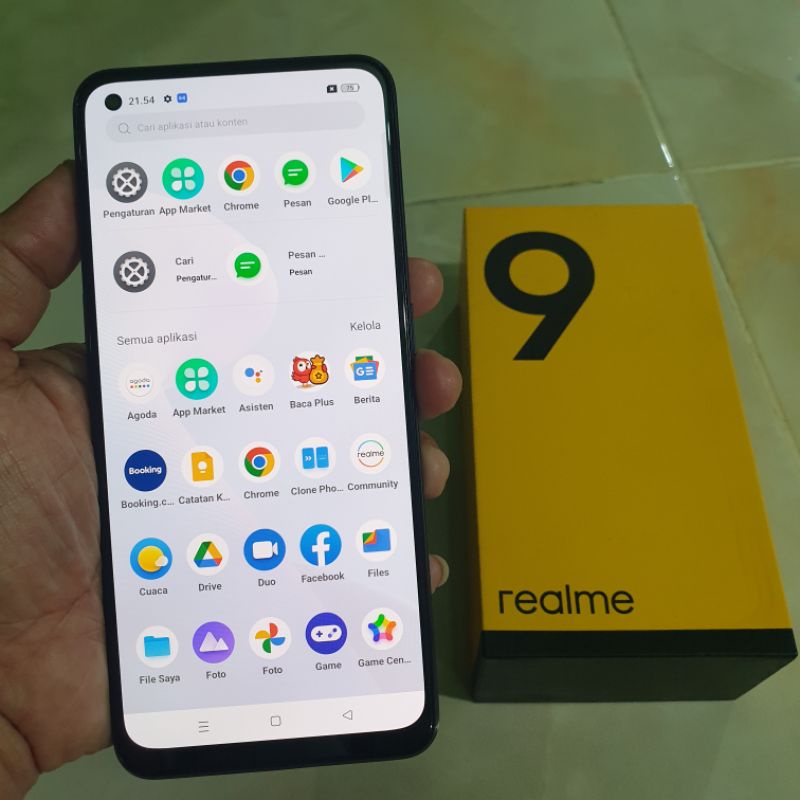 realme 9 6/128 ram 6gb rom 128gb mulus dan lengkap