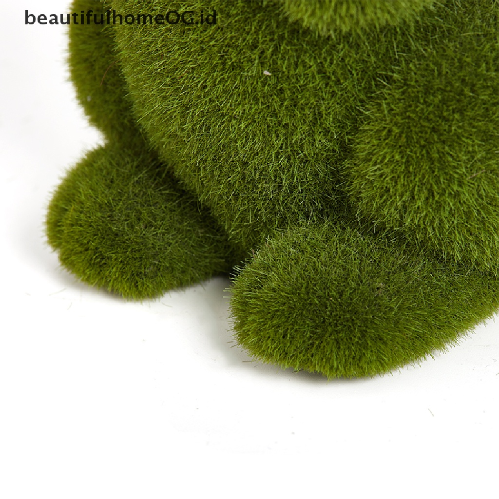 // Beautifulhomeog.id// Patung Kelinci Paskah Artificial Turf Grass Bunny Patung Hewan Ornamen **