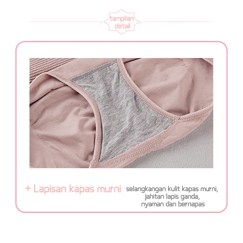 CD Wanita Celana Dalam Polos Celana Dalam Katun CD Pinggang Tengah Undies Wanita 156