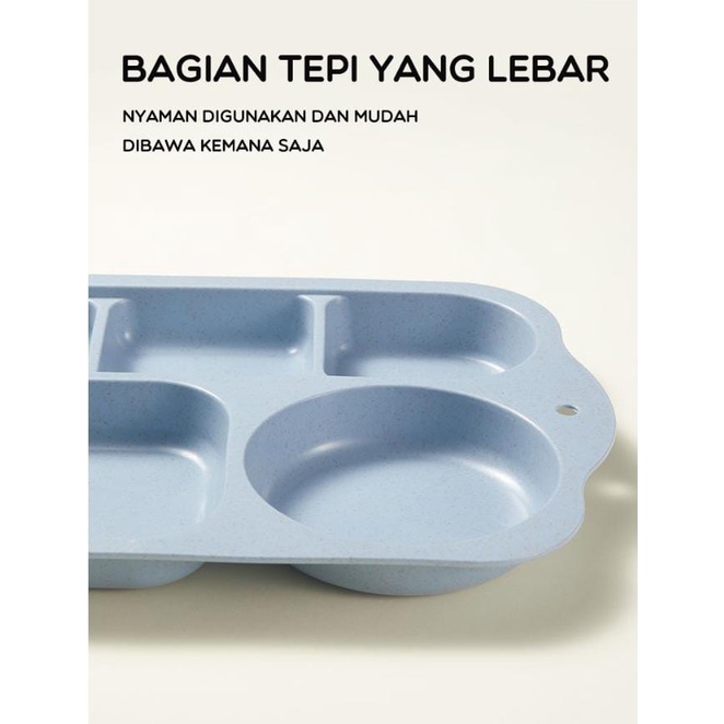 Piring Makan Set Anak 6 in 1 BPA Free BONBOX Children Tableware 6 in 1 Piring Makan Anak Baby BTW60