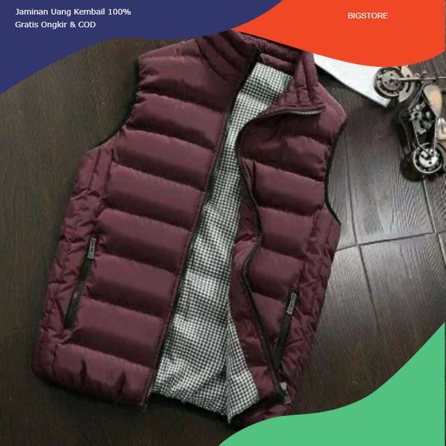 Rompi pria musim dingin /Rompi pria best seller/new rompi pria tebal/Rompi motor/rompi parasut tebal