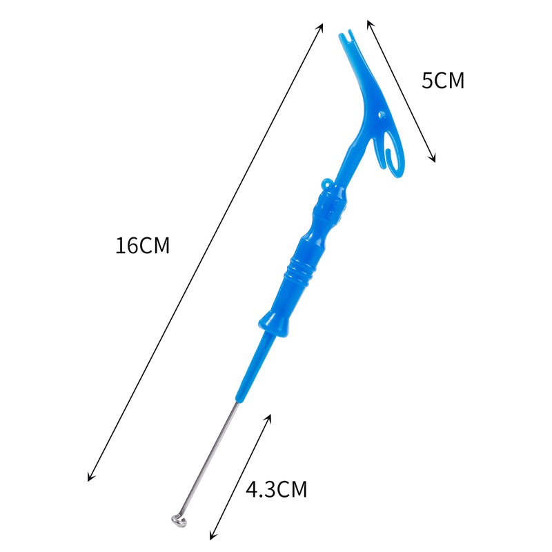 10pcs Handle Hook Remover 3in1 Fishhook Detacher Kait Tingkat Warna Random Simpul Pancing