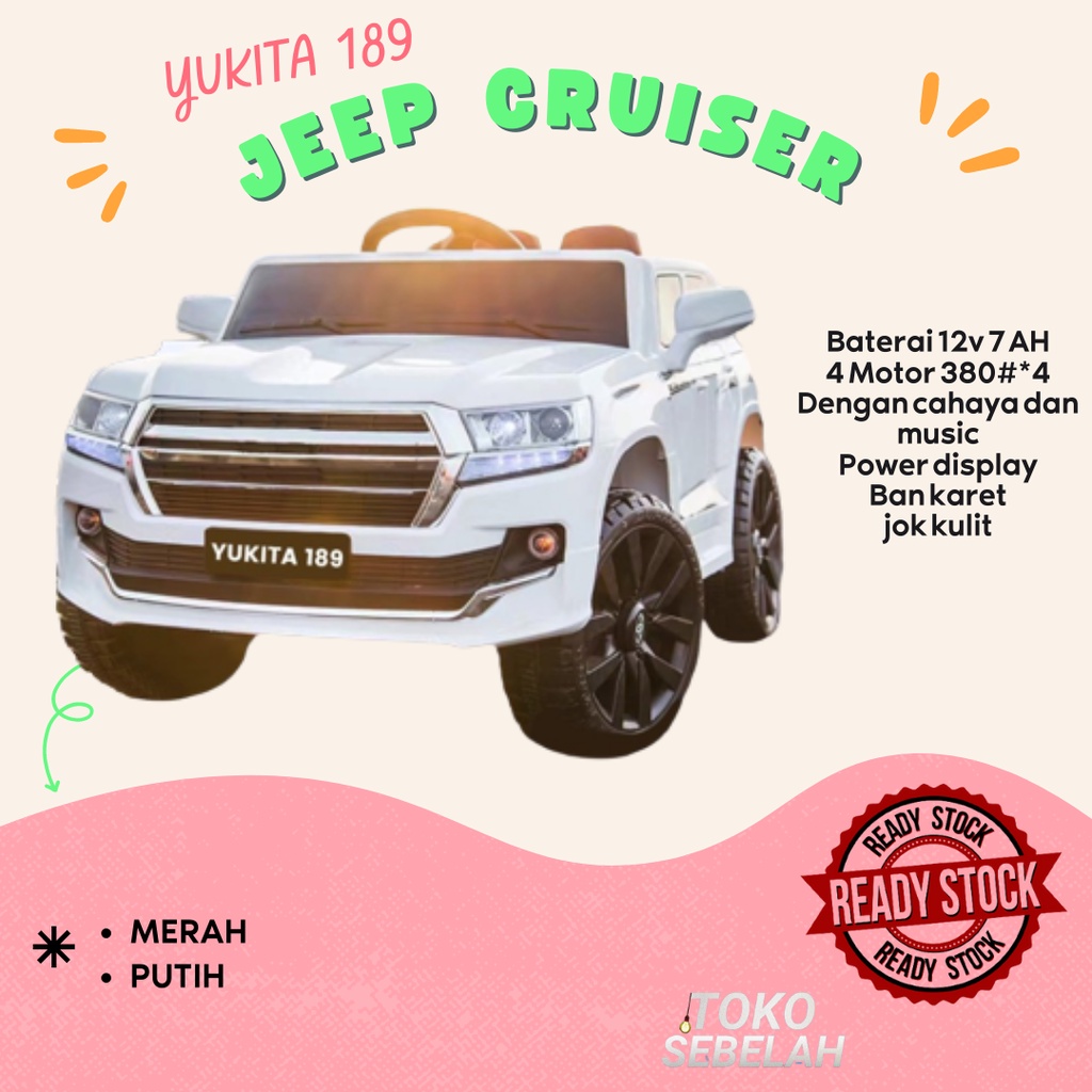 MAINAN AKI ANAK YUKITA 189 (JEEPCRUISER) - Putih