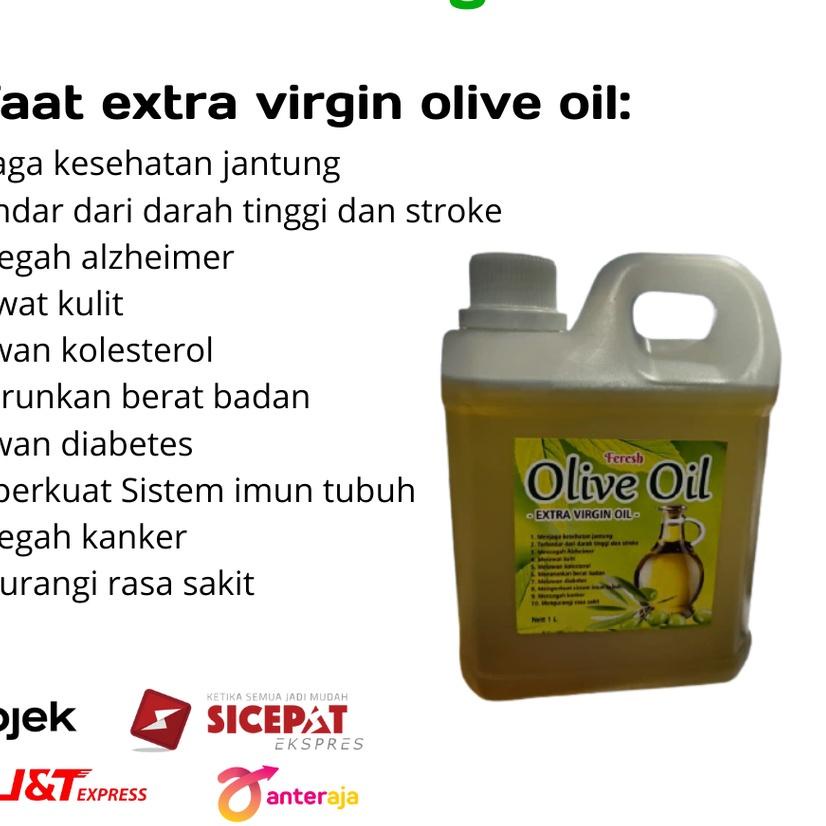 

✬ ORI Minyak Zaitun Extra Virgin Olive Oil 1liter Import ☃