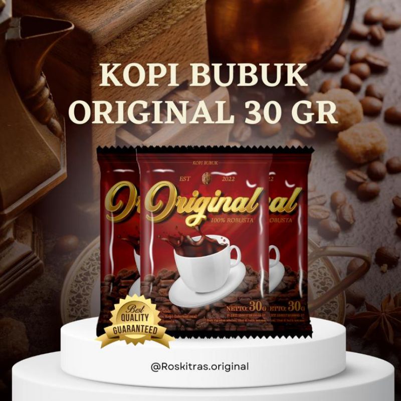 

Kopi Original Robusta murni 30 gr