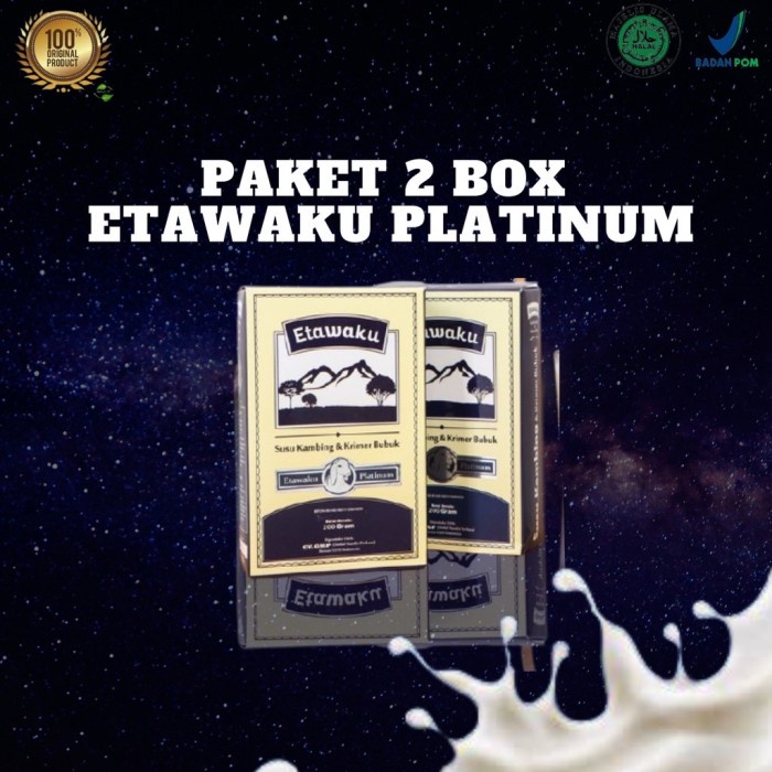 

[ COD ] etawaku platinum 2box - susu kambing murni bergizi