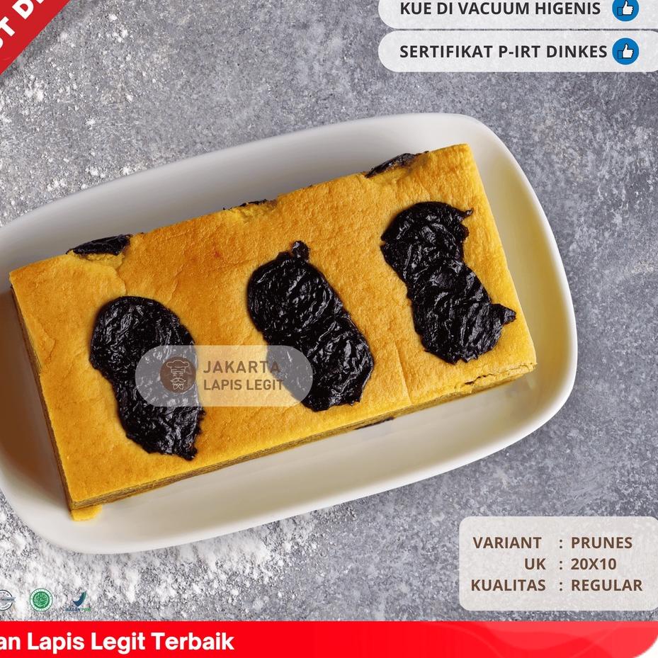 

➻ KUE LAPIS LEGIT Prunes Wisman 100% Halal 20x10 Plum ➣