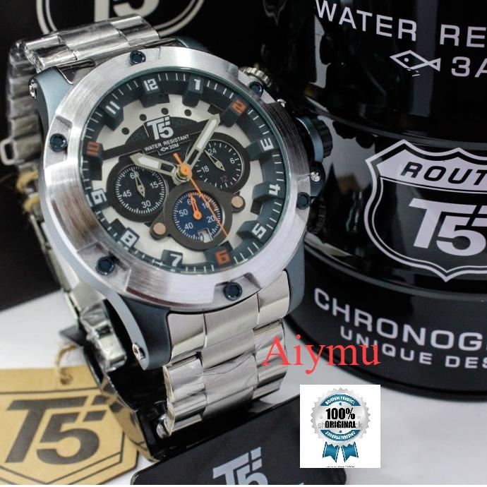 RECOMENDED PROMO T5 H 3760 jam tangan pria original T5 H 3760 sporty crono aktif / T5 H 3702