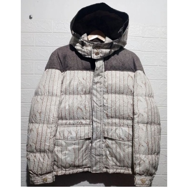 Morgan homme downjaket/bulu angsa cream coklat