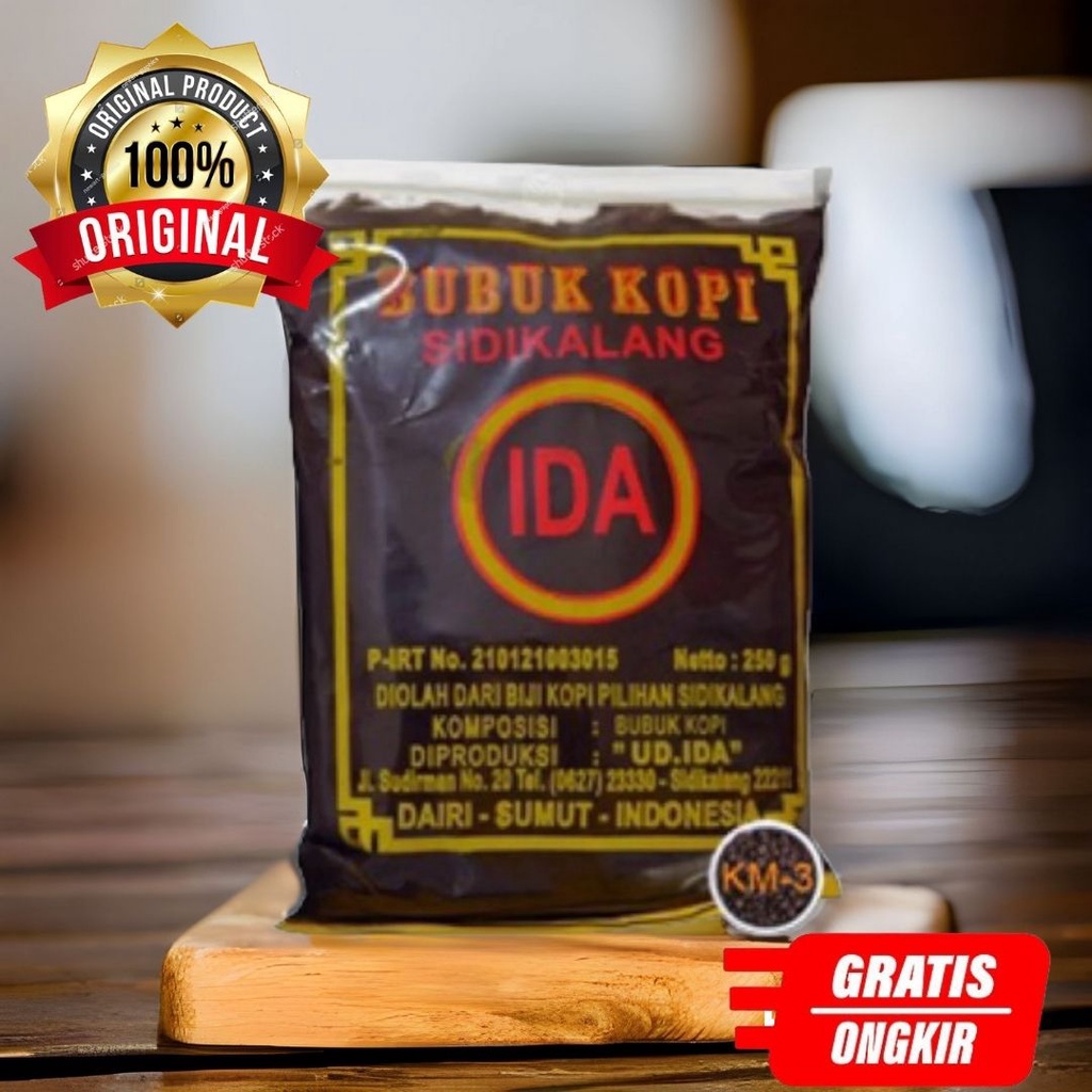 

Kopi IDA Kopi Robusta Bubuk Asli Sidikalang (250 gr)