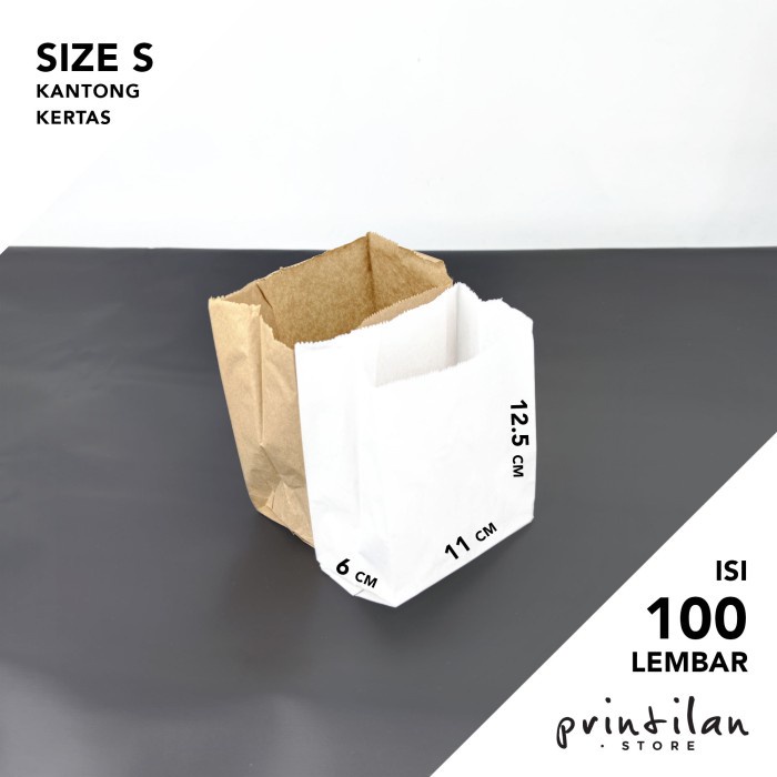

[Uk. S] Kantong Kertas / Paper Bag / Kantong Roti / Snack / Makanan
