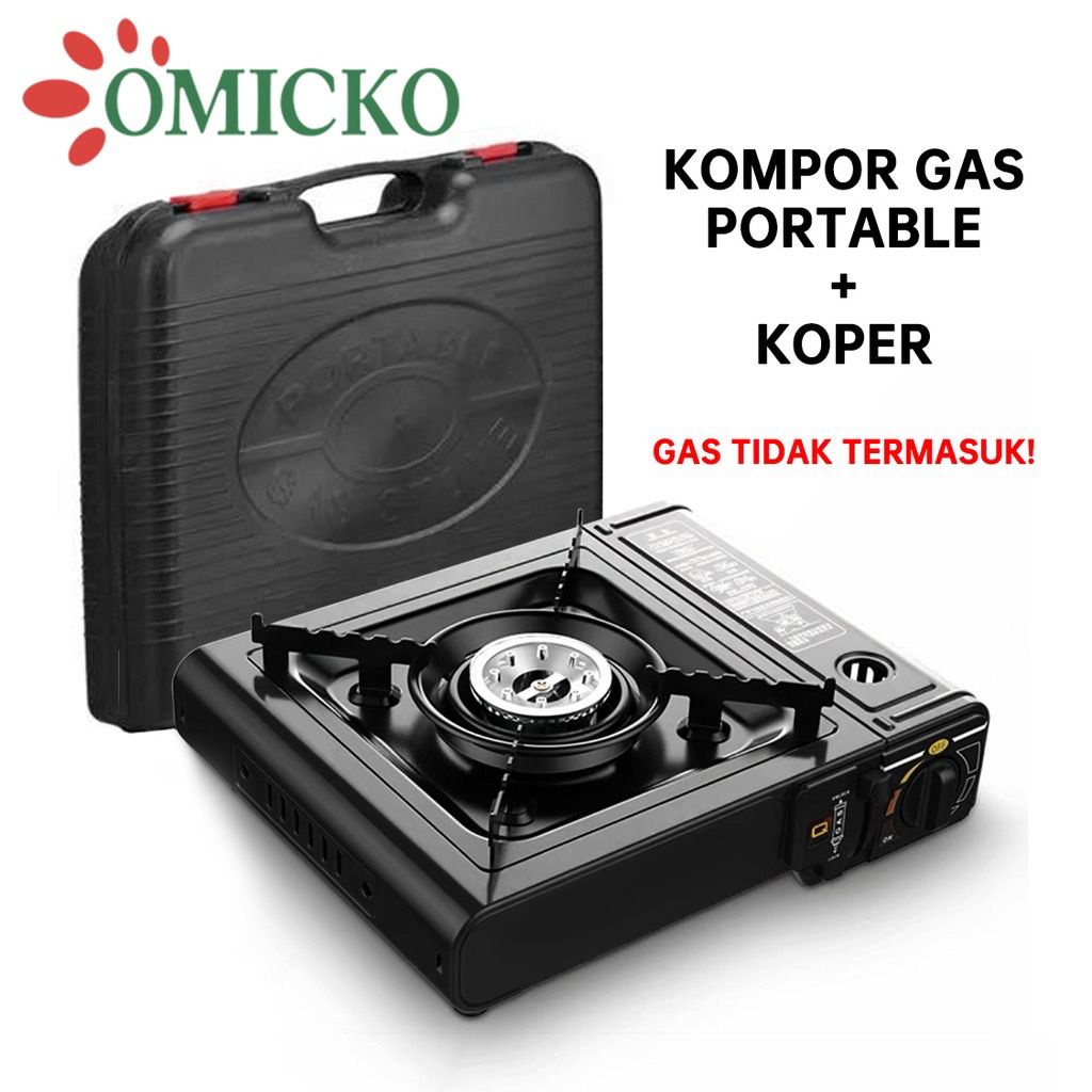 Kompor Gas Portable 2 In 1 / Kompor Portable / Tungku Gas OMICKO