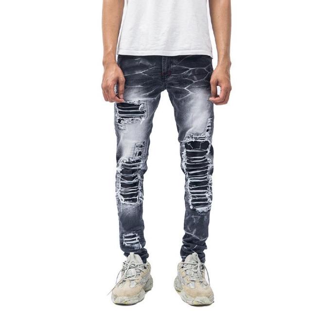 TERPERCAYA H1 leather - Shadow grey - Celana Jeans