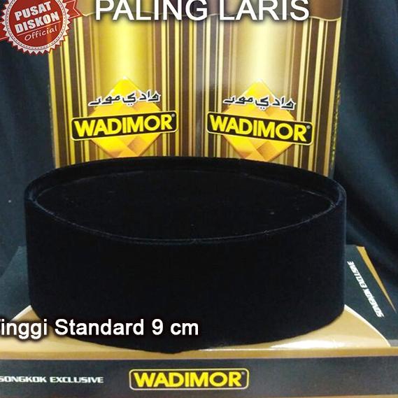 Peci Songkok Kopiah Wadimor Hitam Polos Wadimor Peci Hitam Peci Polos Songkok Hitam Songkok Polos [j