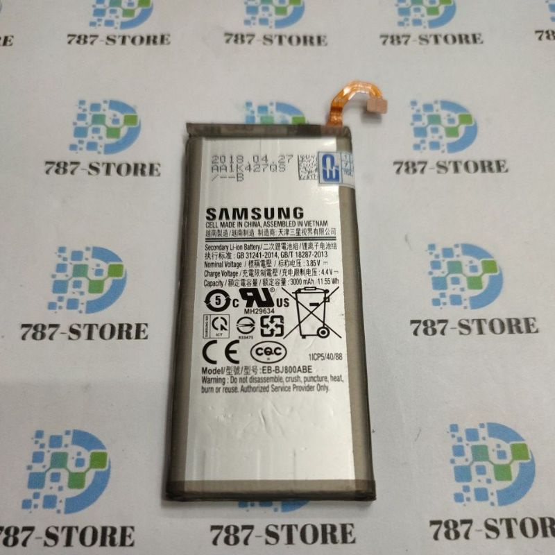 BATTERY SAMSUNG J6 J600 J8 J810 EB-BJ800ABE ORIGINAL 100% SEIN BEKAS