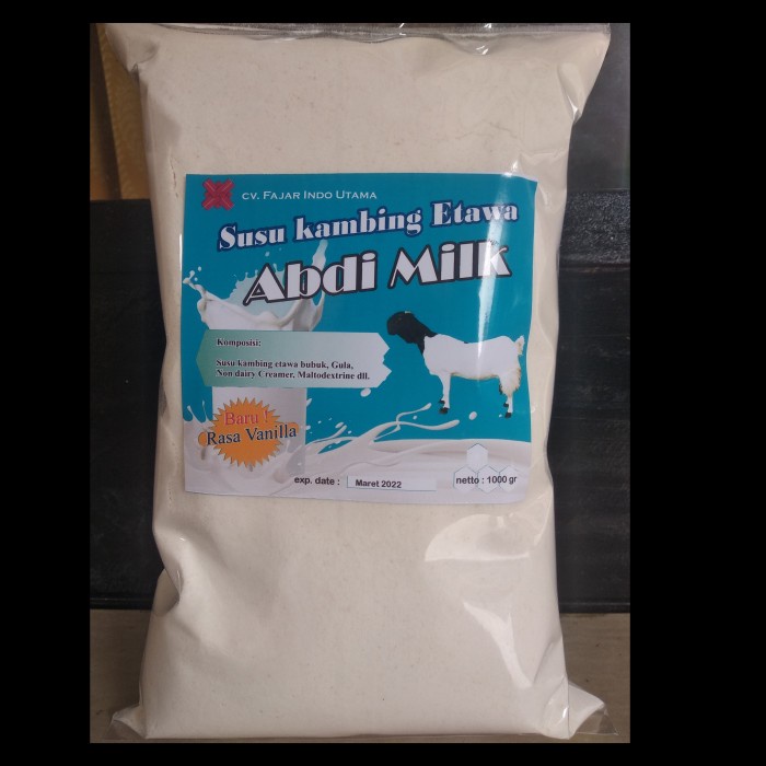 

[ COD ] Susu Kambing Ettawa Bubuk Kiloan Vanilla Grade 2 - Vanila, 1000gr