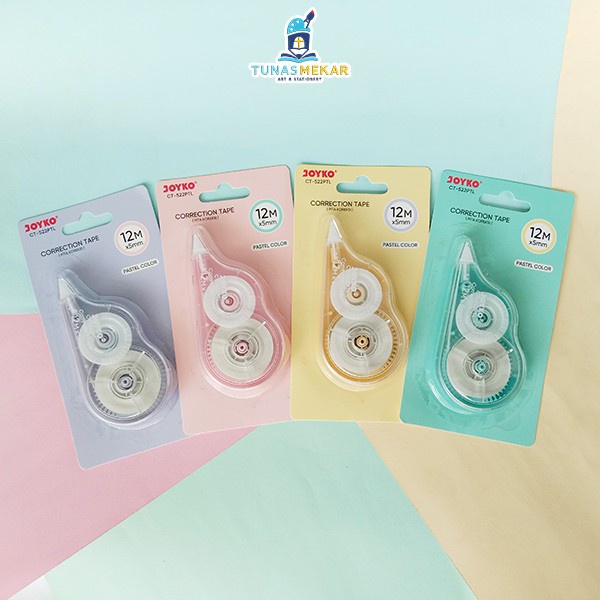 

Pita Koreksi Correction Tape Joyko CT-522PTL Pastel Color