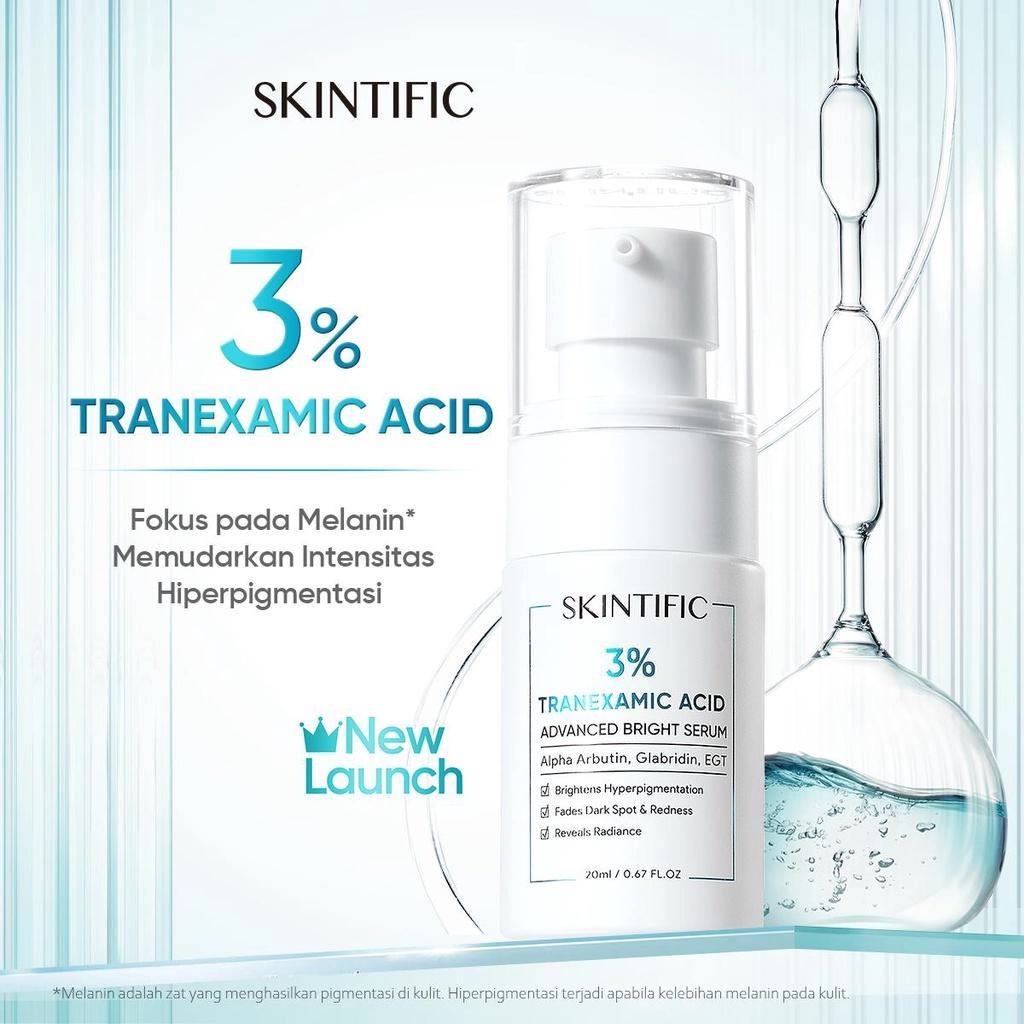 ★ BB ★ SKINTIFIC 3% Tranexamic Acid Advanced Bright Serum 20ML - Serum Wajah