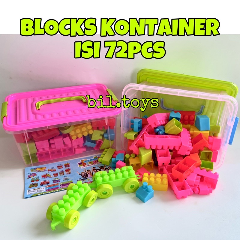 Mainan Permainan Kotak Balok Susun Box Building Block Kado Anak Ulang Tahun Kids Toys Import Murah