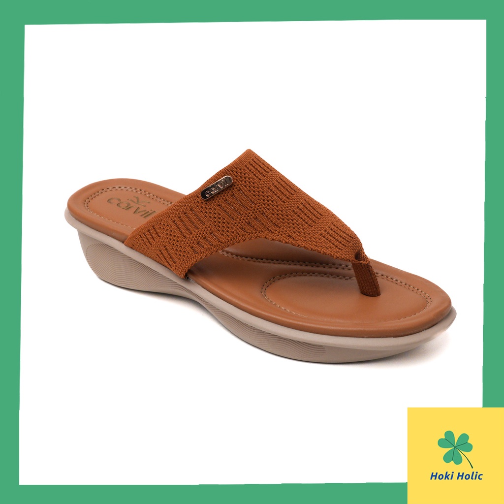 Sandal Wedges Wanita Carvil Jepit