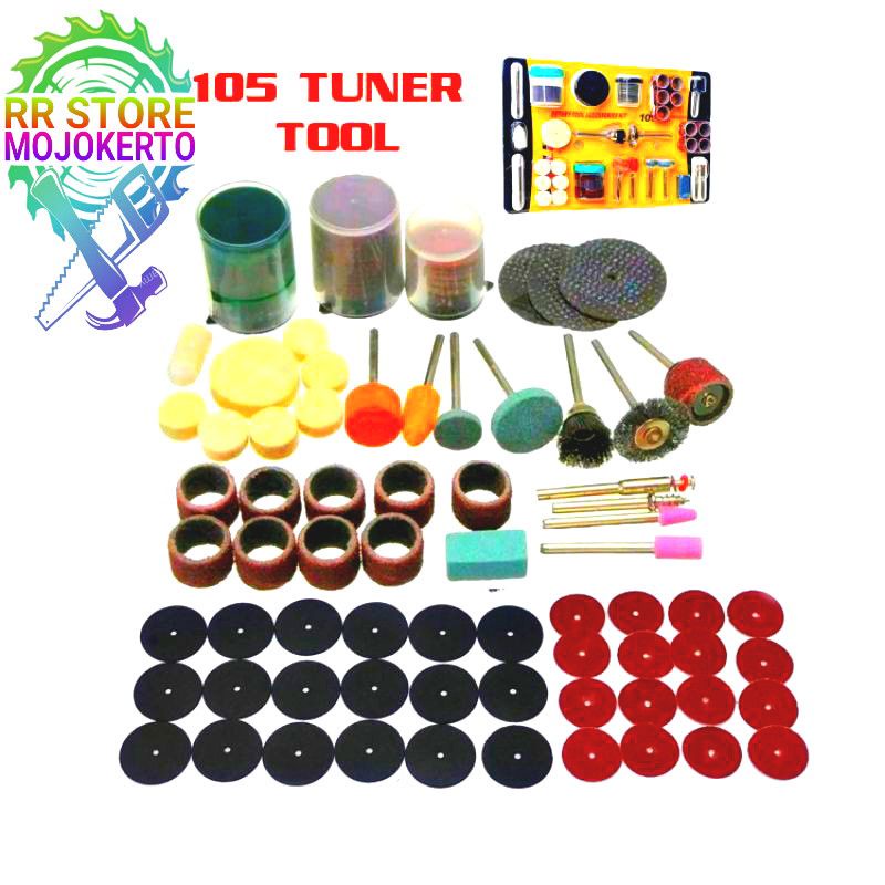 Mata Bor Tuner Mini Grinder IKURA RTS202 Rotary Tools Set 105Pcs