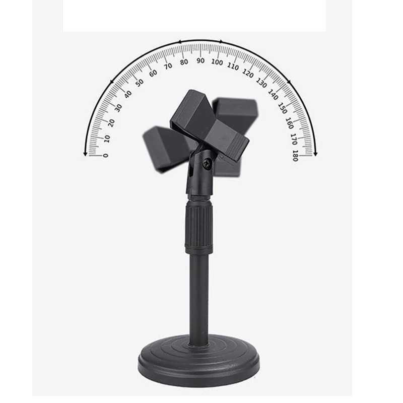 ( 100% BARANG ORI ) TaffSTUDIO Stand Mikrofon Desktop Disc Microphone Adjustable Height - L3